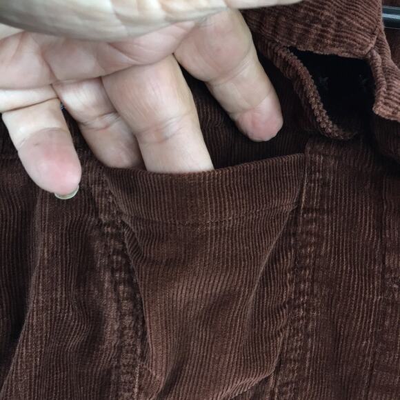 At Last & Company Girl's Lightweight Brown Corduroy Jacket Size Large‎ - Picture 5 of 9